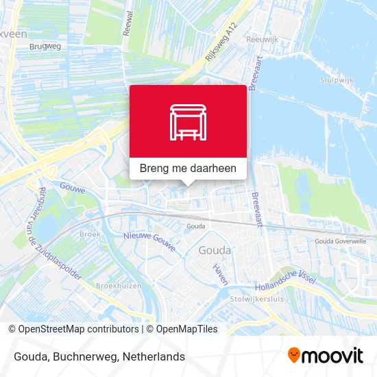 Gouda, Buchnerweg kaart