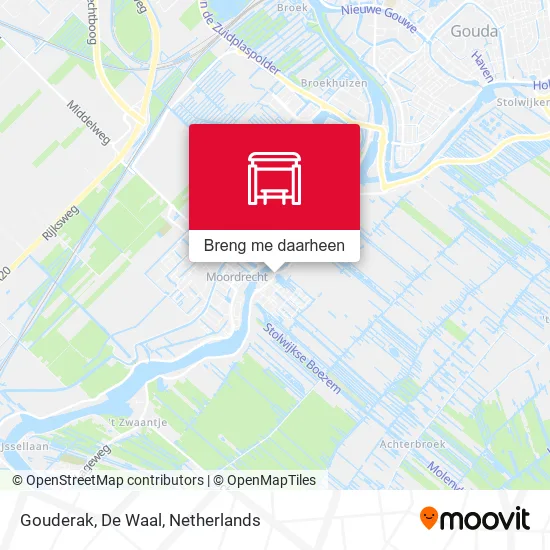Gouderak, De Waal kaart