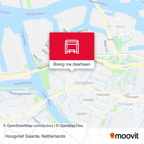 Hoogvliet Gaarde kaart