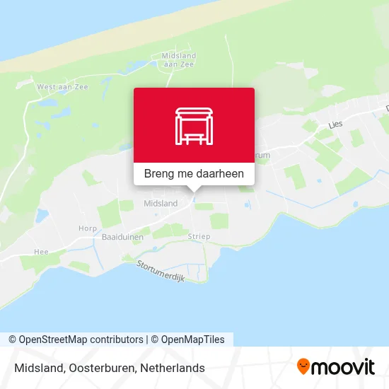 Midsland, Oosterburen kaart