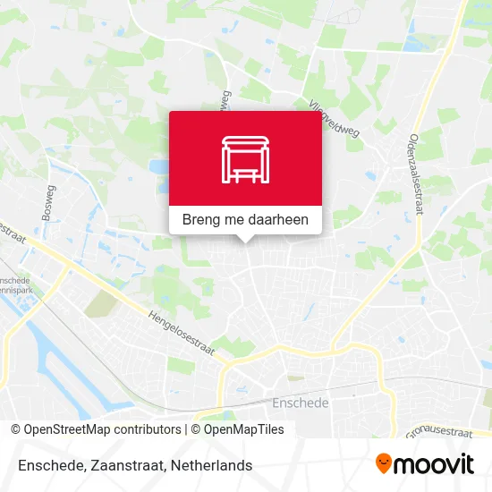 Enschede, Zaanstraat kaart