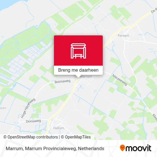 Marrum, Marrum Provincialeweg kaart