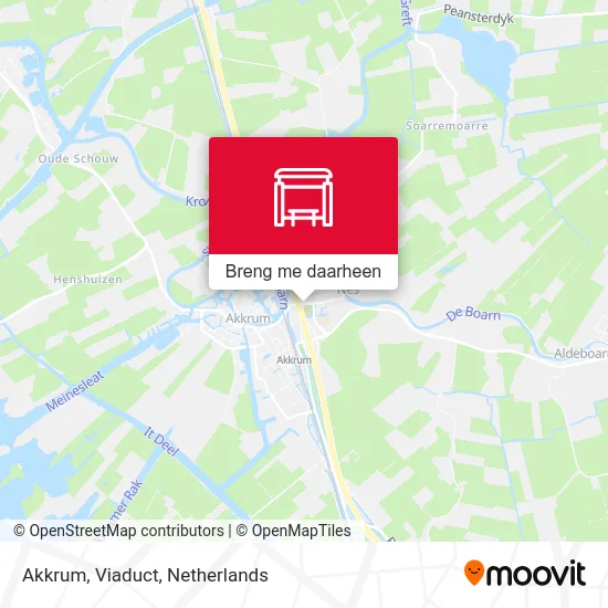 Akkrum, Viaduct kaart