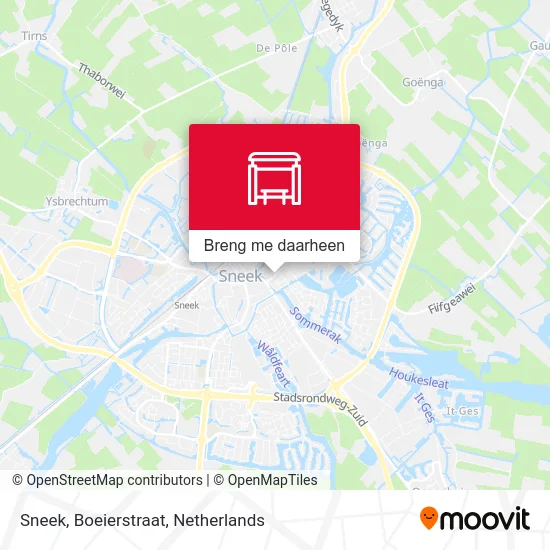 Sneek, Boeierstraat kaart