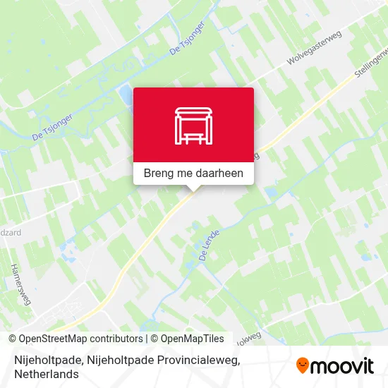 Nijeholtpade, Nijeholtpade Provincialeweg kaart