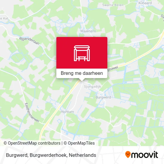 Burgwerd, Burgwerderhoek kaart