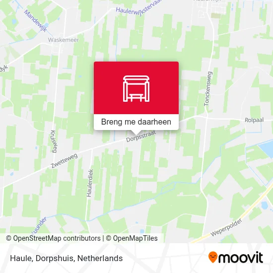 Haule, Dorpshuis kaart