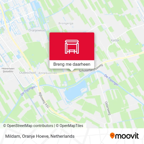 Mildam, Oranje Hoeve kaart
