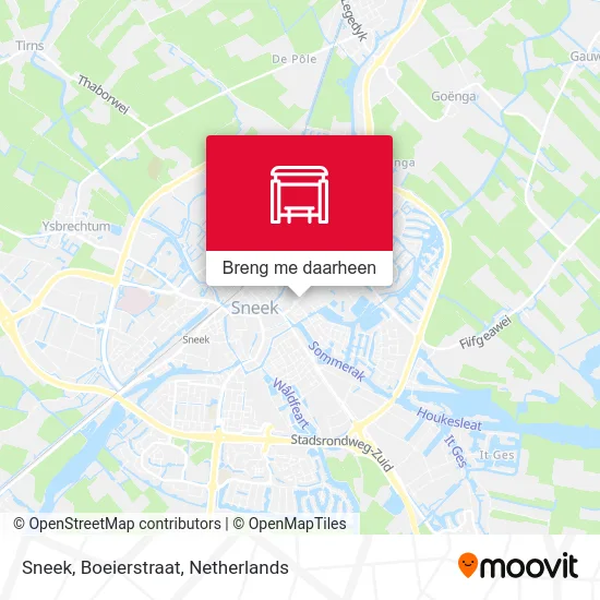 Sneek, Boeierstraat kaart
