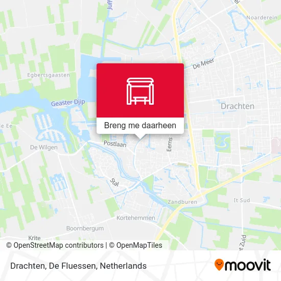 Drachten, De Fluessen kaart