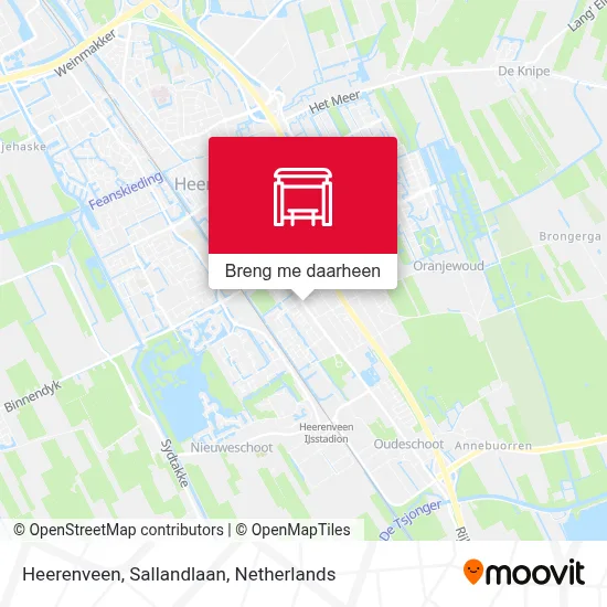 Heerenveen, Sallandlaan kaart