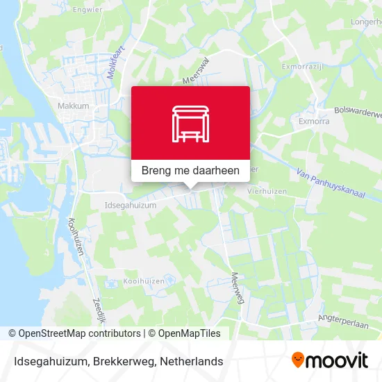Idsegahuizum, Brekkerweg kaart