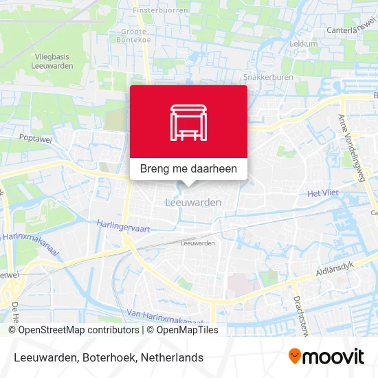Leeuwarden, Boterhoek kaart
