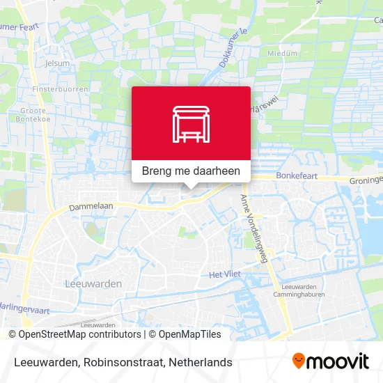 Leeuwarden, Robinsonstraat kaart