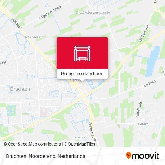 Drachten, Noorderend kaart
