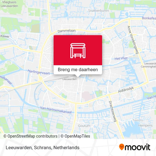 Leeuwarden, Schrans kaart