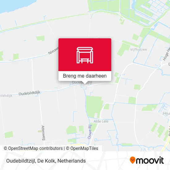 Oudebildtzijl, De Kolk kaart