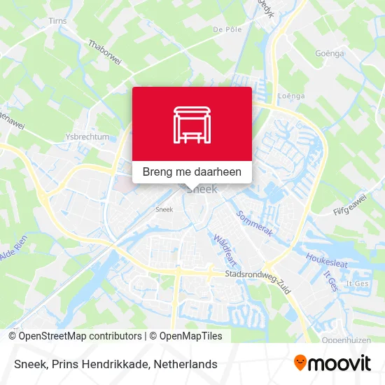 Sneek, Prins Hendrikkade kaart