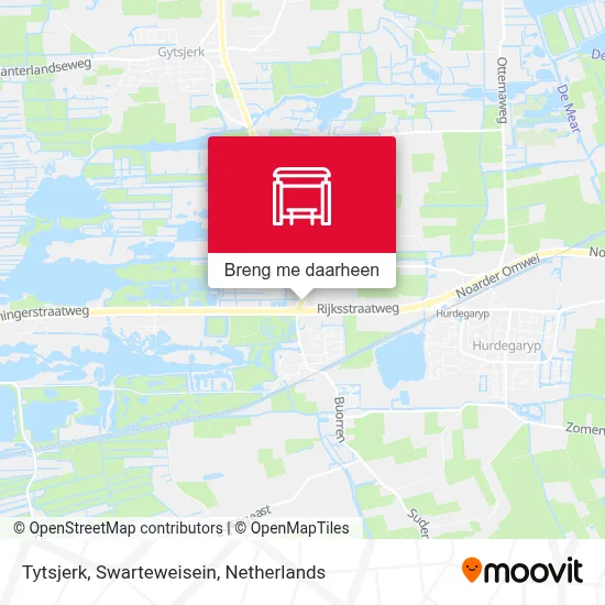 Tytsjerk, Swarteweisein kaart