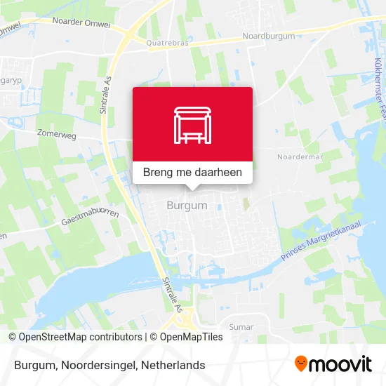 Burgum, Noordersingel kaart