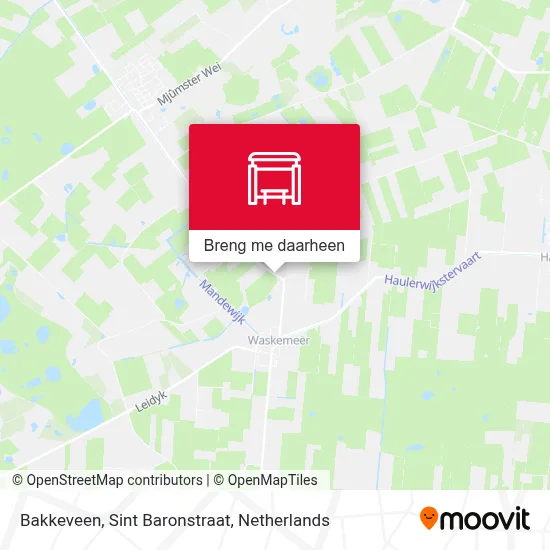 Bakkeveen, Sint Baronstraat kaart