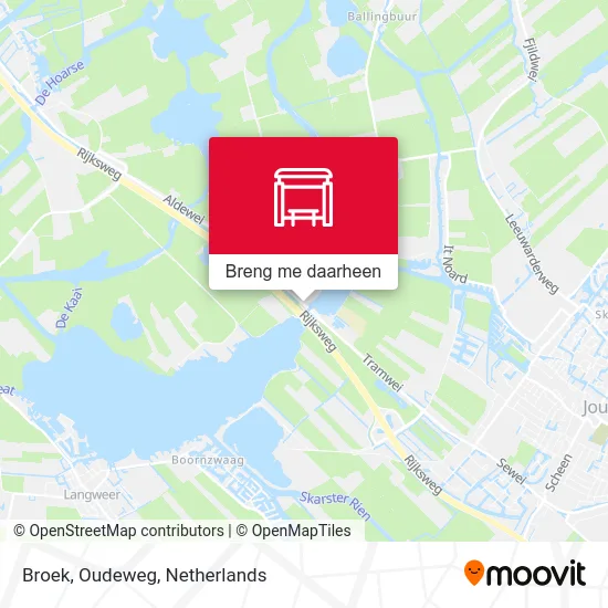 Broek, Oudeweg kaart