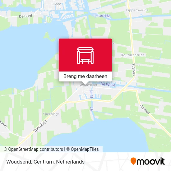 Woudsend, Centrum kaart