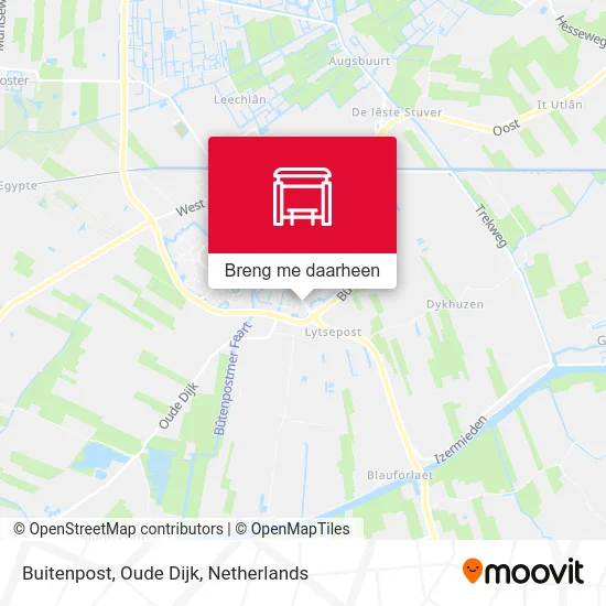 Buitenpost, Oude Dijk kaart