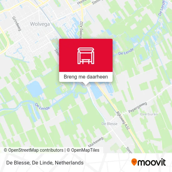 De Blesse, De Linde kaart