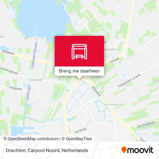Drachten, Carpool Noord kaart