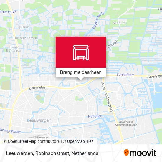 Leeuwarden, Robinsonstraat kaart