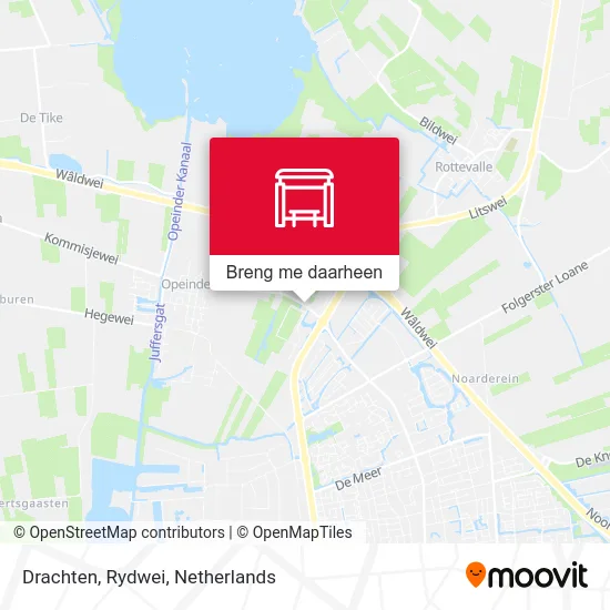 Drachten, Rydwei kaart