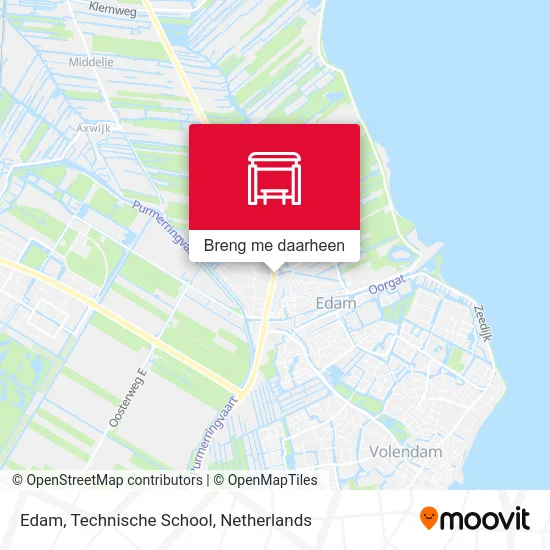 Edam, Technische School kaart