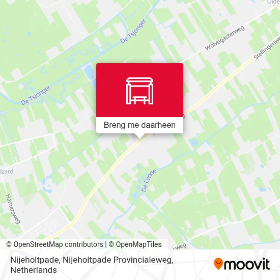 Nijeholtpade, Nijeholtpade Provincialeweg kaart