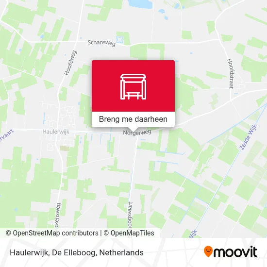 Haulerwijk, De Elleboog kaart