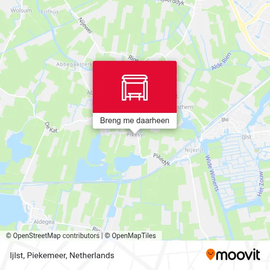 Ijlst, Piekemeer kaart