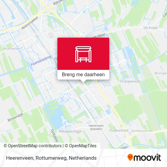 Heerenveen, Rottumerweg kaart