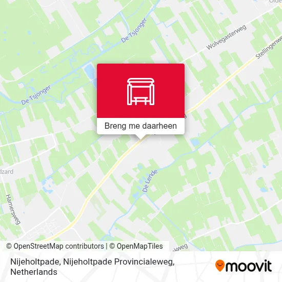 Nijeholtpade, Nijeholtpade Provincialeweg kaart
