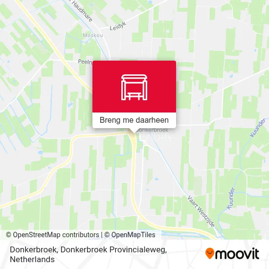Donkerbroek, Donkerbroek Provincialeweg kaart