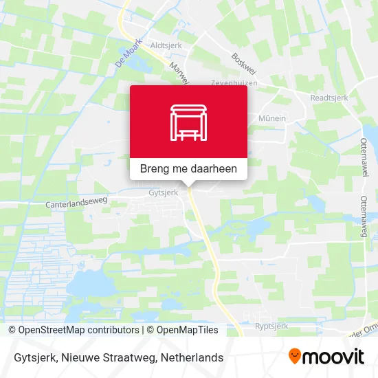 Gytsjerk, Nieuwe Straatweg kaart