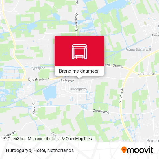 Hurdegaryp, Hotel kaart