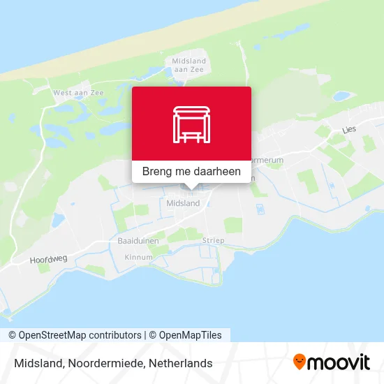 Midsland, Noordermiede kaart
