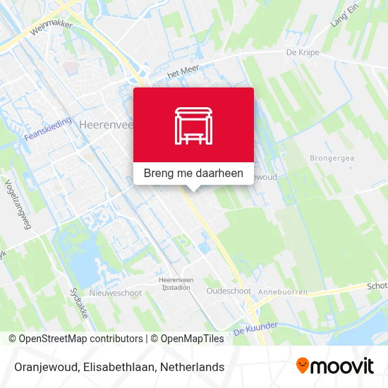 Oranjewoud, Elisabethlaan kaart