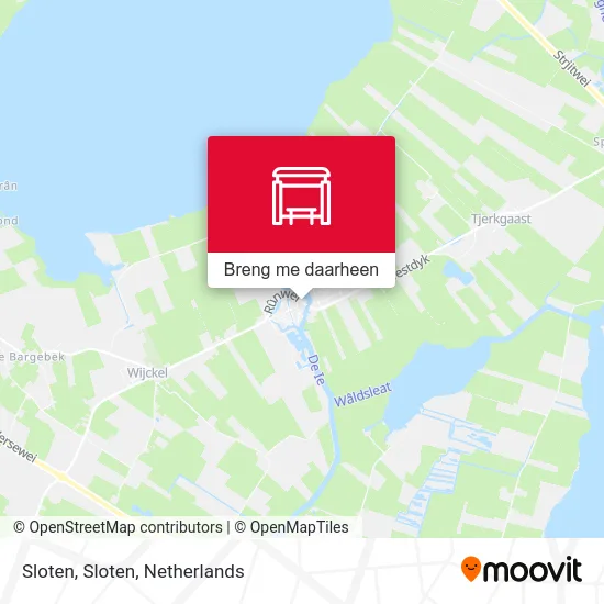 Sloten, Sloten kaart