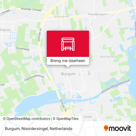 Burgum, Noordersingel kaart