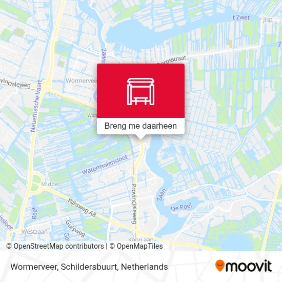 Wormerveer, Schildersbuurt kaart