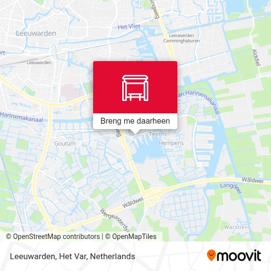 Leeuwarden, Het Var kaart