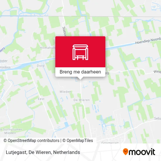 Lutjegast, De Wieren kaart