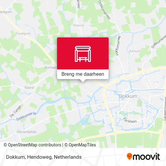 Dokkum, Hendoweg kaart