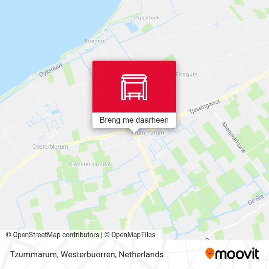 Tzummarum, Westerbuorren kaart